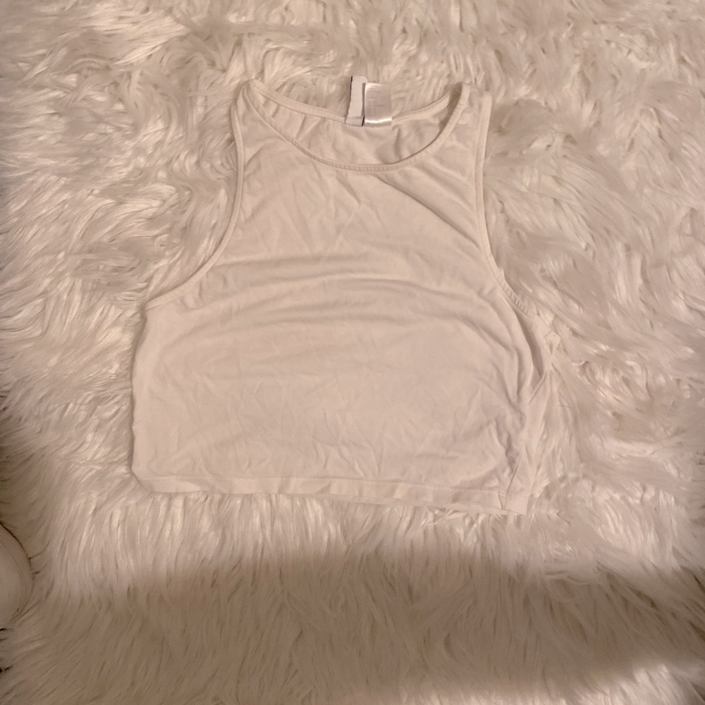 H&M white crop top